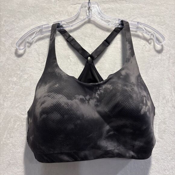 Athleta Women's Advance Sports Bra Molded High Impact Nebula Black Size 40C - Picture 1 of 16